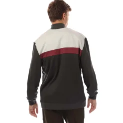 Lyle And Scott Colour Block Track Jacket in Grey