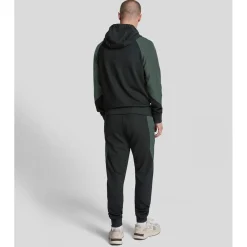 Lyle And Scott Colour Block Tracksuit Bottoms in Black