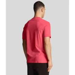 Lyle And Scott Contrast Pocket T-Shirt in Pink