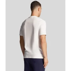 Lyle And Scott Contrast Pocket T-Shirt in White Green