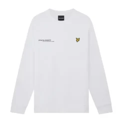 Lyle And Scott Co-Ordinate Print Crewneck Sweatshirt in White