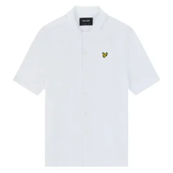 Lyle And Scott Cotton Poplin Resort Shirt in White