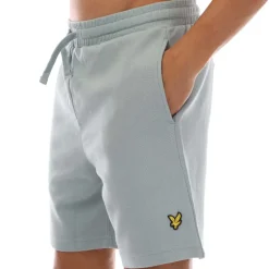 Lyle And Scott Crest Sweat Shorts in Blue
