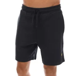 Lyle And Scott Crest Sweat Shorts in Navy