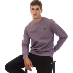 Lyle And Scott Crewneck Sweatshirt in Purple