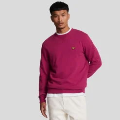 Lyle And Scott Crewneck Sweatshirt in Burgundy