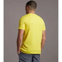 Lyle And Scott Crewneck T-Shirt in Yellow