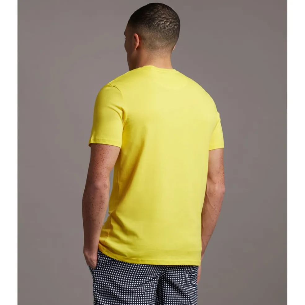 Lyle And Scott Crewneck T-Shirt in Yellow