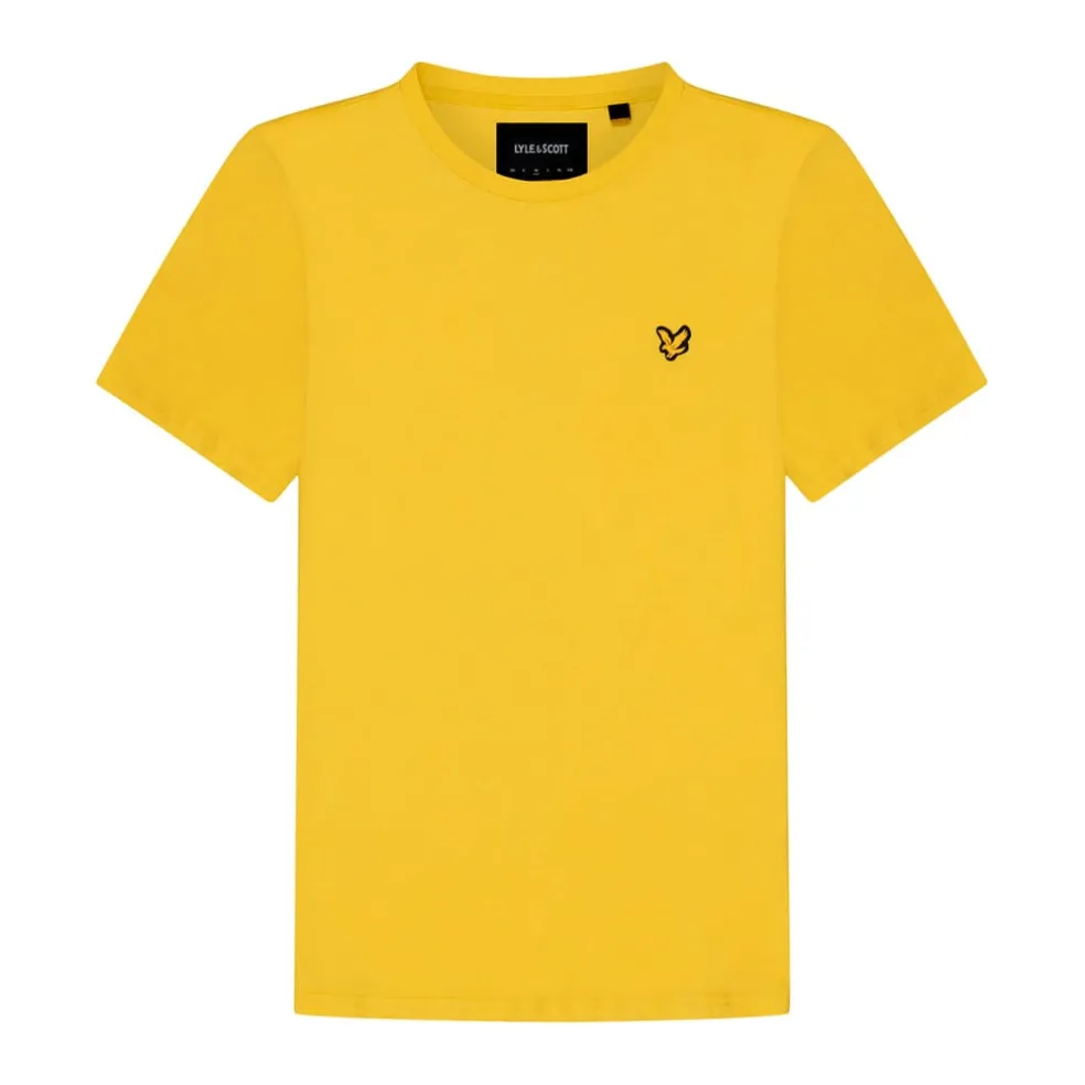 Lyle And Scott Crewneck T-Shirt in Yellow