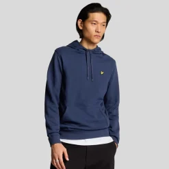 Lyle And Scott Eagle Head Pullover Hoodie in Navy