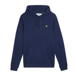 Lyle And Scott Eagle Head Pullover Hoodie in Navy