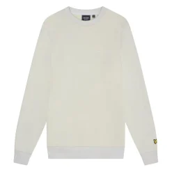 Lyle And Scott Embroidered Crewneck Sweatshirt in Blue-White