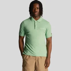 Lyle And Scott Embroidered Polo Shirt in Green
