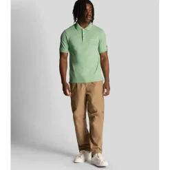 Lyle And Scott Embroidered Polo Shirt in Green