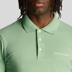 Lyle And Scott Embroidered Polo Shirt in Green