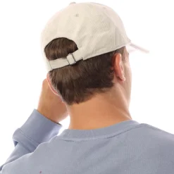 Lyle And Scott Embroidered Cord Cap in Cream