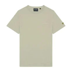 Lyle And Scott Embroidered T-Shirt in Beige