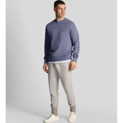 Lyle And Scott Fly Fleece Crewneck Sweatshirt in Blue