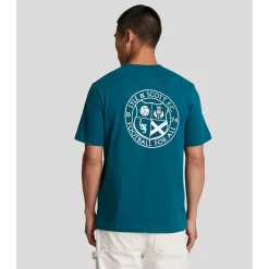 Lyle And Scott Football For All Graphic T-Shirt in Navy