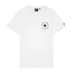 Lyle And Scott Football Wheel Graphic T-Shirt in White