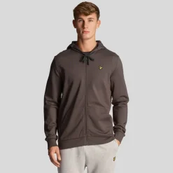 Lyle And Scott Full-Zip Hoodie in Grey