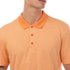 Lyle And Scott Golf Microstripe Polo Shirt in Orange