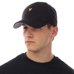 Lyle And Scott Heavy Twill Baseball Cap in Navy