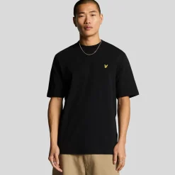 Lyle And Scott Interlock T-Shirt in Black