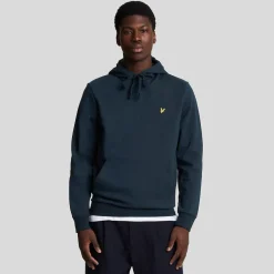 Lyle And Scott Interlock Hoodie in Navy