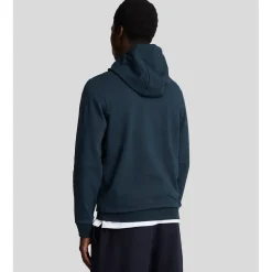 Lyle And Scott Interlock Hoodie in Navy