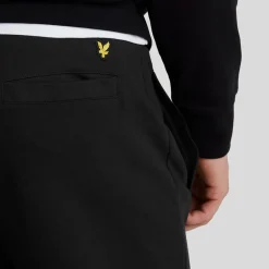 Lyle And Scott Interlock Cuffed Sweatpants in Black