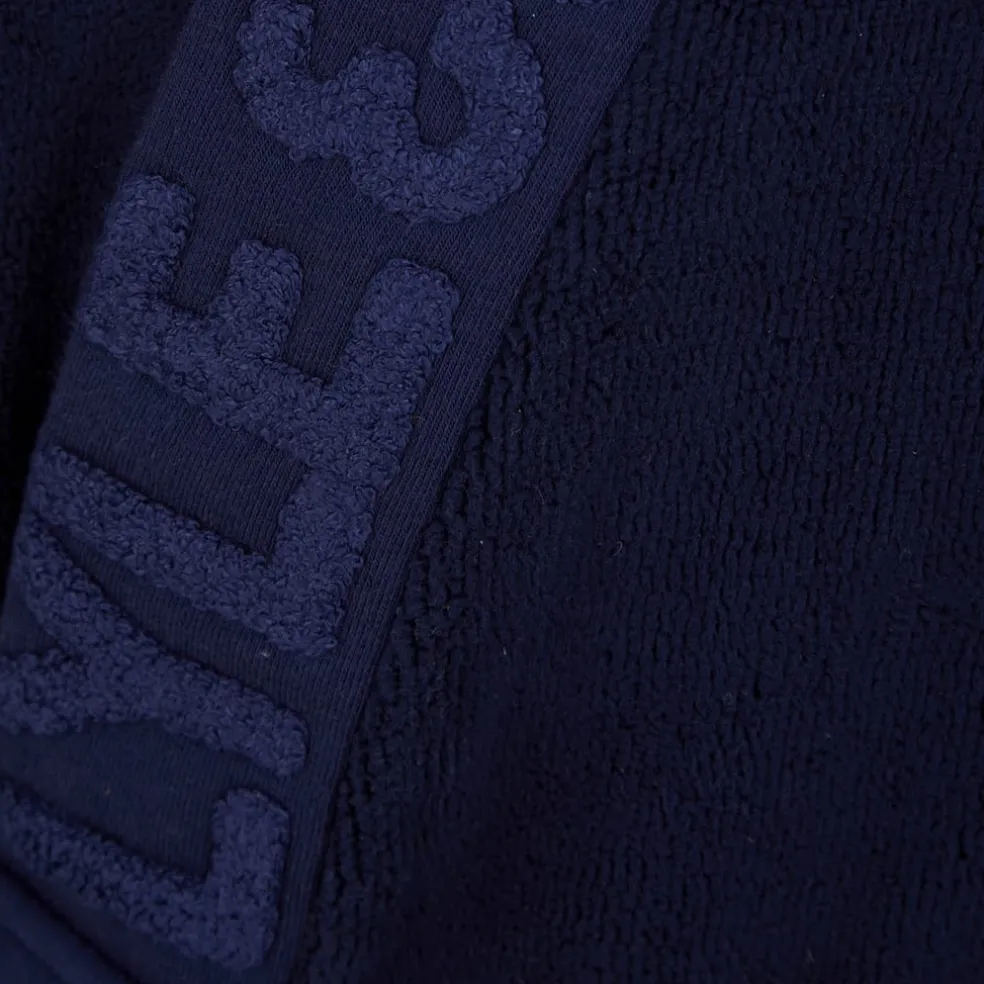 Lyle And Scott Jacquard Text Dressing Gown in Blue