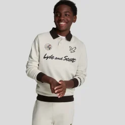 Lyle And Scott Juniors Playmobil Collared Sweatshirt in Beige