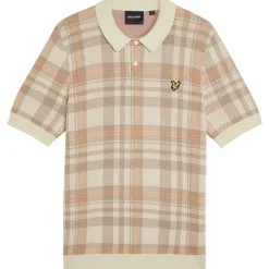 Lyle And Scott Knit Polo Shirt in Beige