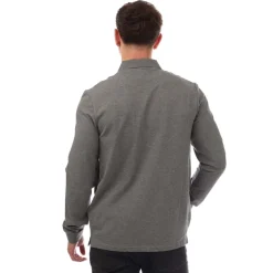 Lyle And Scott Long Sleeve Polo Shirt in Grey