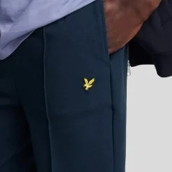 Lyle And Scott Pintuck Interlock Sweatpants in Navy