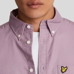 Lyle And Scott Plain Oxford Shirt in Pink