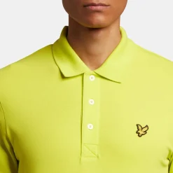 Lyle And Scott Plain Polo Shirt in Yellow