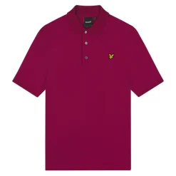 Lyle And Scott Plain Polo Shirt in Burgundy
