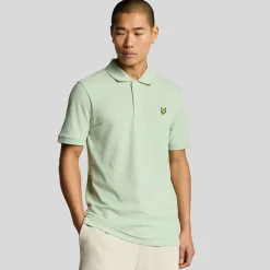 Lyle And Scott Plain Polo Shirt in Green