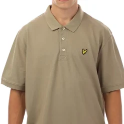 Lyle And Scott Plain Polo Shirt in Beige