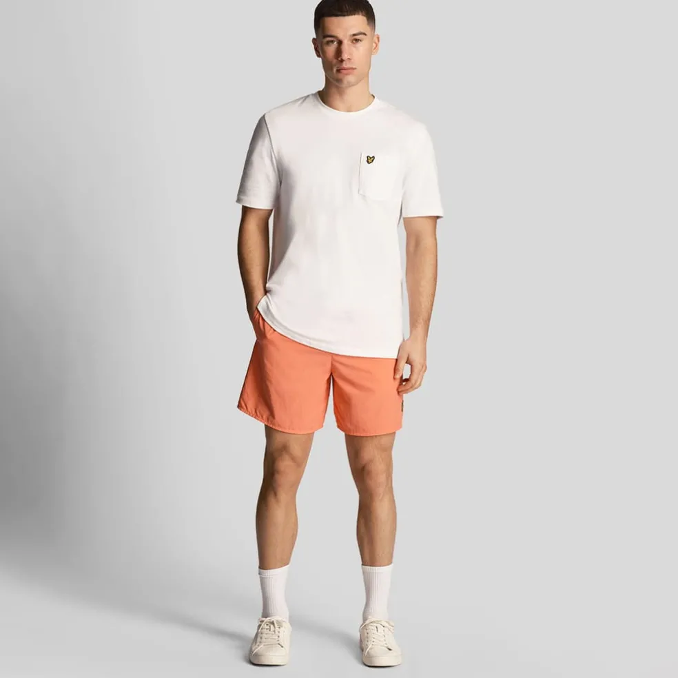 Lyle And Scott Plain Swim Shorts in Orange
