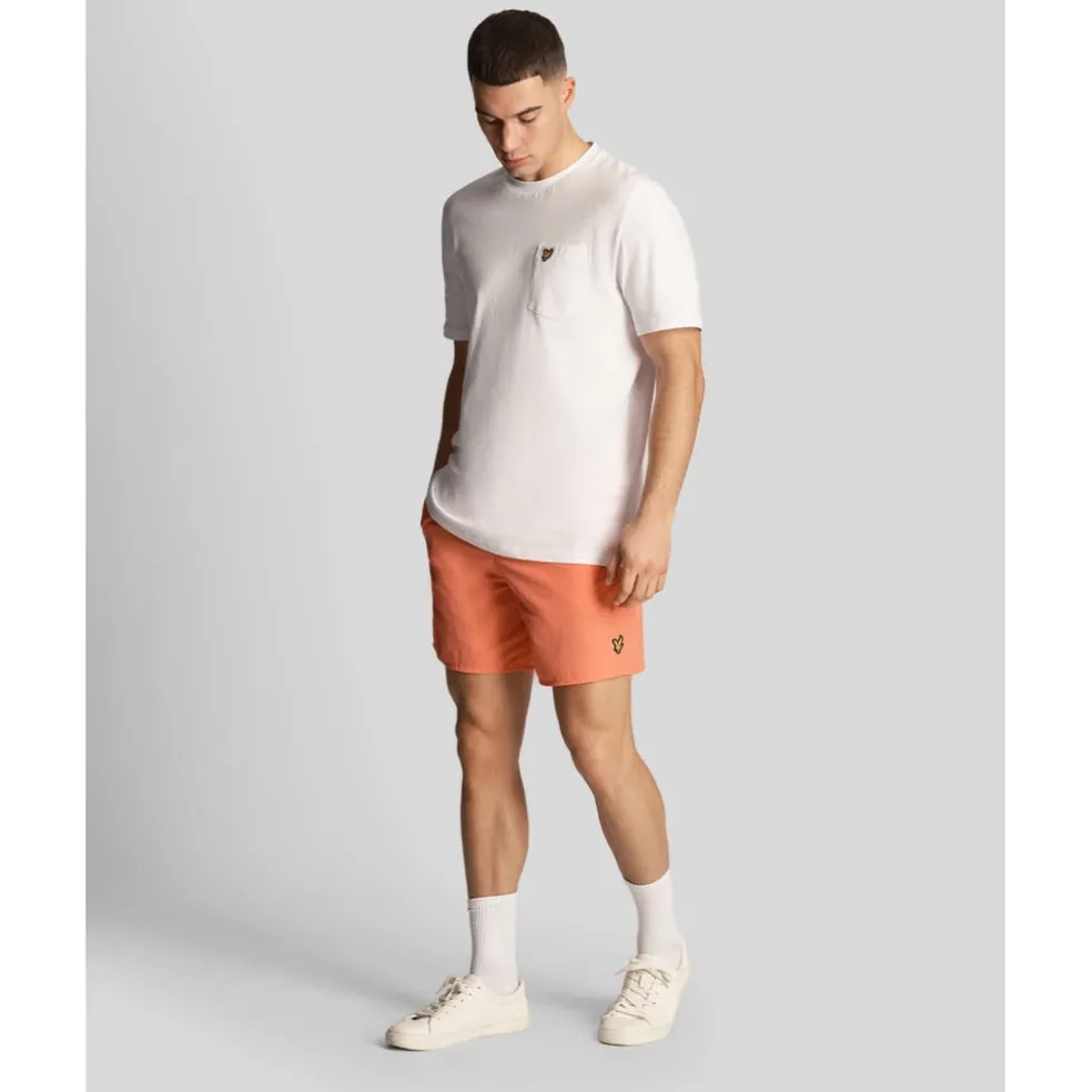Lyle And Scott Plain Swim Shorts in Orange