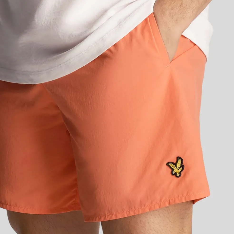 Lyle And Scott Plain Swim Shorts in Orange