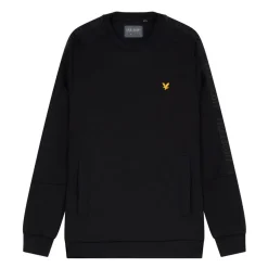 Lyle And Scott Pocket Branded Crewneck Sweatshirt in Black