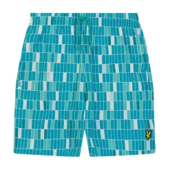 Lyle And Scott Pool Print Swim Shorts in Blue