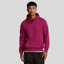 Lyle And Scott Pullover Hoodie in Burgundy