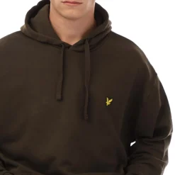 Lyle And Scott Pullover Hoodie in olive