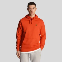 Lyle And Scott Pullover Hoodie in Red