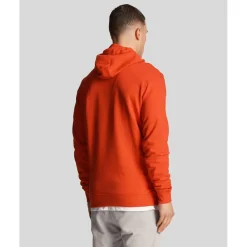 Lyle And Scott Pullover Hoodie in Red